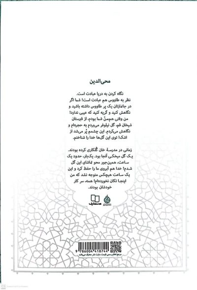 جلد کتاب محی‌الدین، خاطرات آیت‌الله حائری شیرازی، منتشرشده توسط نشر معارف